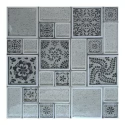 Malla Tapete decorativo de vidrio Balche 30x30 cm Alcesa