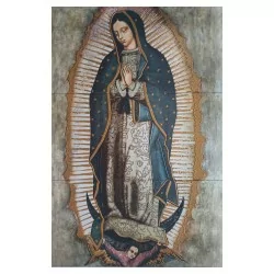 Mural de la Virgen de Guadalupe en Azulejo 60x90 cm Marca Tiles2000