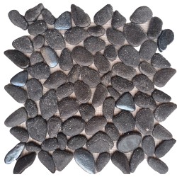 Malla Estilo Piedras decorativa Color Negro 27x27 cm