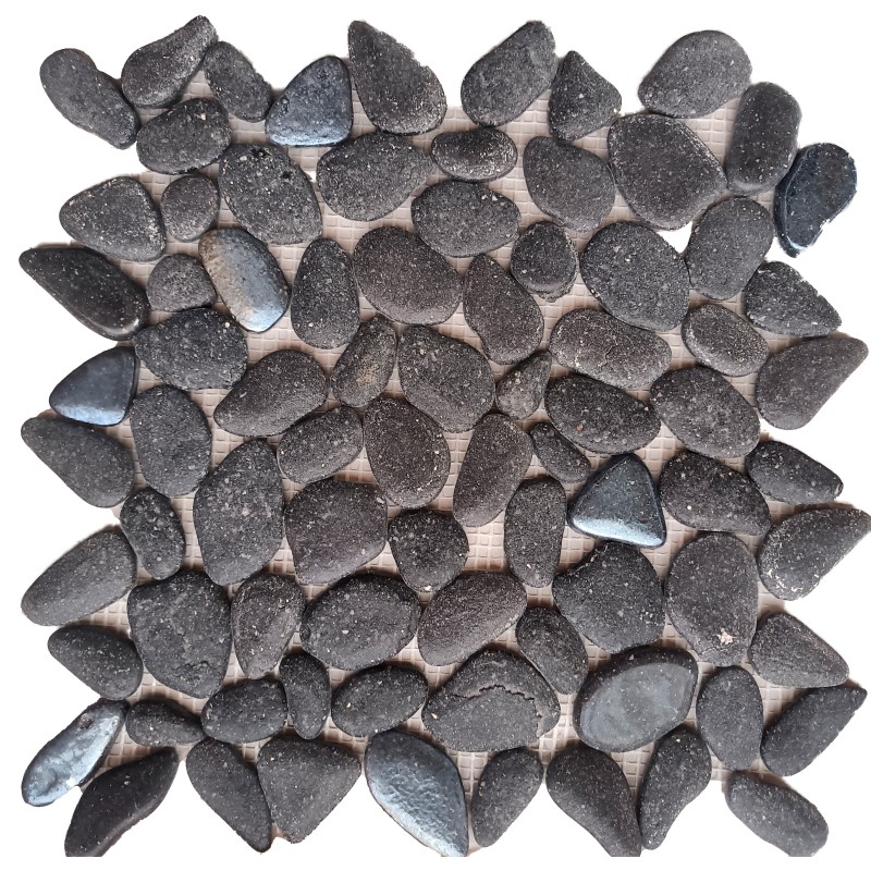 Malla Estilo Piedras decorativa Color Negro 27x27 cm