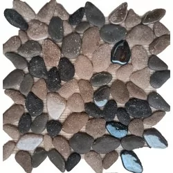 Malla decorativa para piso Diseño Piedras Gris 27x27cm