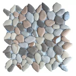 Malla Estilo Piedras decorativa Color Beige 27x27 cm - Alcesa