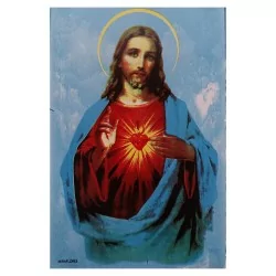 Sagrado Corazón de Jesús Imagen en Azulejo 20x30 cm - Miraflores