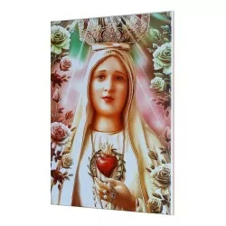Nuestra Señora Virgen de Fatima Cuadro Imagen Azulejo