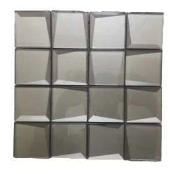 Malla decorativa de vidrio para pared Petac 30x30 cm