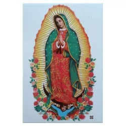 Imagen de la Virgen de Guadalupe en Azulejo Modelo Rosas II