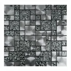 Metal Aqua Malla decorativa para pared 30x30cm Alcesa - 