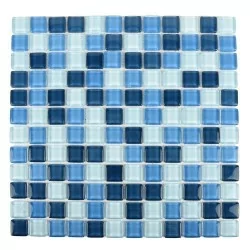 Malla azul para decoracion en pared 30x30 cm - 