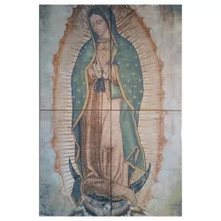 Virgen de Guadalupe Imagen Basílica Mural en Azulejos