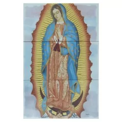 Virgen de Guadalupe Imagen en azulejo 60x90 cm
