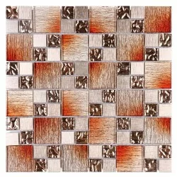 Malla decorativa para muro Color Café - Aluminio Bélgica Marca Alcesa