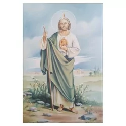 San Judas Tadeo Imagen 20x30 cm en azulejo