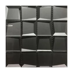 Malla decorativa de vidrio para pared Petac Gris 30x30 cm
