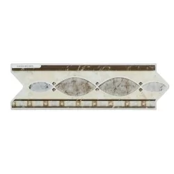 Cenefa Para Cocina Diseño Flecha Color Beige 8x25 Cm Modelo Dublin Marca Alcesa