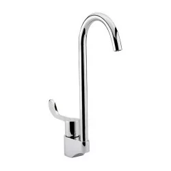 Llave de hospital con cuello de ganso giratorio VCG-2 Cromo Helvex - Helvex