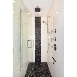 Malla Estilo Piedras decorativa Color Negro 27x27 cm - Alcesa