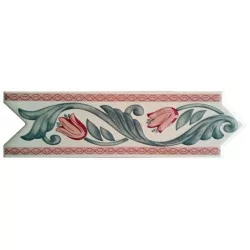 Cenefa Joana Rosa 8x25 cm