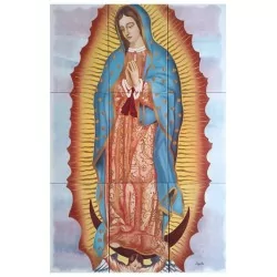 Virgen de Guadalupe Imagen 60x90 cm en azulejos - Sigalta