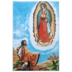 Juan Diego y Virgen de Guadalupe Imagen en azulejo 20x30cm - Miraflores