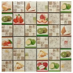 Malla decorativa cerámica para cocina 30x30 cm
