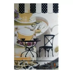 Azulejo Decorado Inserto Para Cocina Diseño Té 20x30 cm