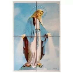 Inmaculada Concepción de la Virgen María Mural 40x60 cm en azulejos