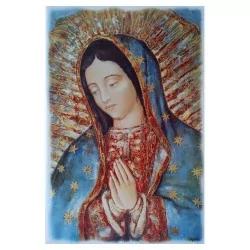 Virgen de Guadalupe Imagen 20x30 cm en Azulejo